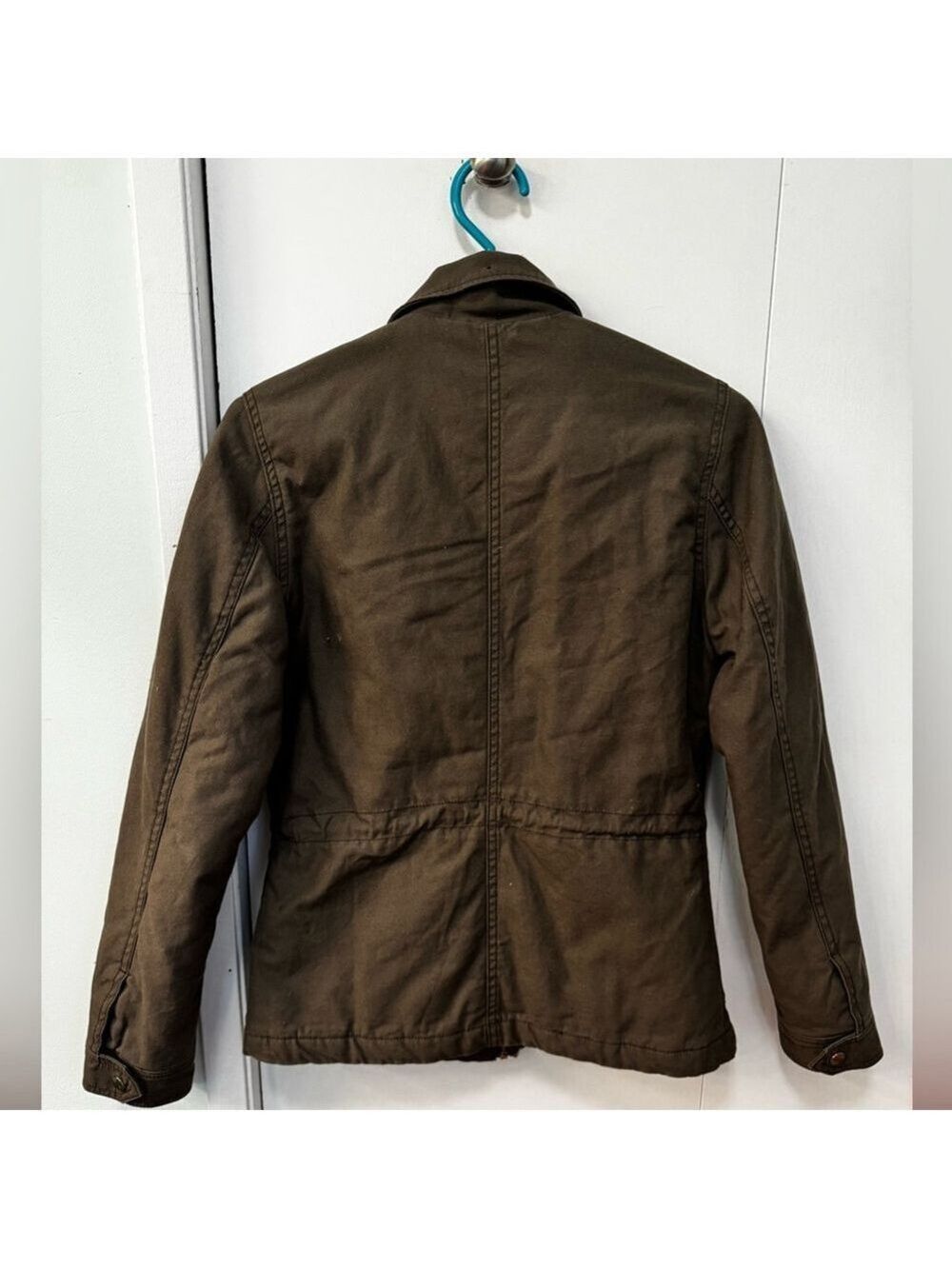 H&M Divided Olive Utility Jacket Women’s 4 Military Cargo Safari Layering Trendy - Picture 5 of 10